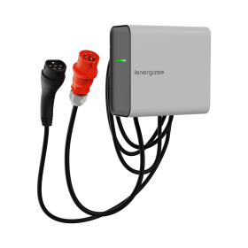 Polska ładowarka 22kW kabel 5m szary mat RAL7047 Lenergizee X1