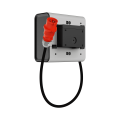 Polska ładowarka 22kW gniazdo szary mat RAL7047 Lenergizee X1