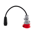 Adapter siłowy - redukcja z gniazda 32A 5P, IP44, na wtyczkę 230V